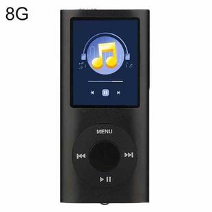 1.8 inch TFT Screen Metal MP4 Player With 8G TF Card+Earphone+Cable(Black)