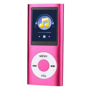 1.8 inch TFT Screen Metal MP4 Player With Earphone+Cable(Rose Red)