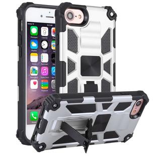 For iPhone 6 Shockproof TPU + PC Magnetic Protective Case with Holder(Silver)