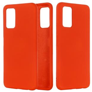 For Samsung Galaxy Note20 5G Pure Color Liquid Silicone Shockproof Full Coverage Case(Red)