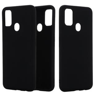For Huawei P smart 2020 Pure Color Liquid Silicone Shockproof Full Coverage Case(Black)
