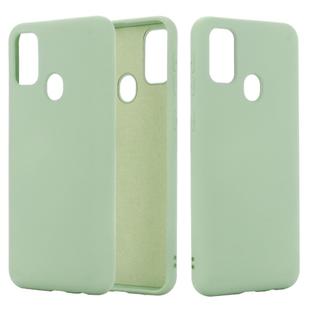 For Huawei P smart 2020 Pure Color Liquid Silicone Shockproof Full Coverage Case(Green)