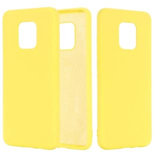 For Xiaomi Redmi 10X 5G / 10X Pro 5G Pure Color Liquid Silicone Shockproof Full Coverage Case(Yellow)