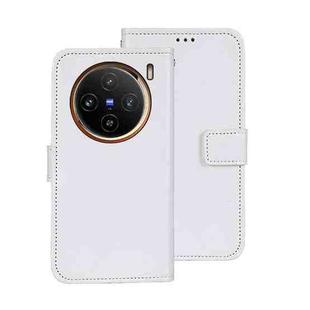 For vivo X100 idewei Crazy Horse Texture Leather Phone Case(White)