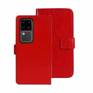 For vivo V30 Pro idewei Crazy Horse Texture Leather Phone Case(Red)