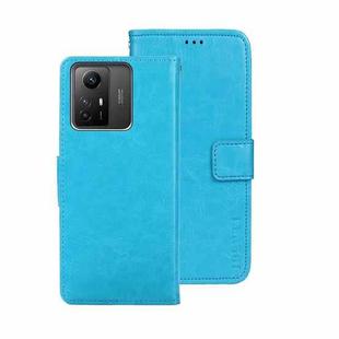 For Xiaomi Redmi Note 12S idewei Crazy Horse Texture Leather Phone Case(Sky Blue)