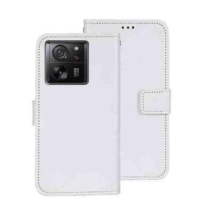 For Xiaomi 13T / 13T Pro idewei Crazy Horse Texture Leather Phone Case(White)