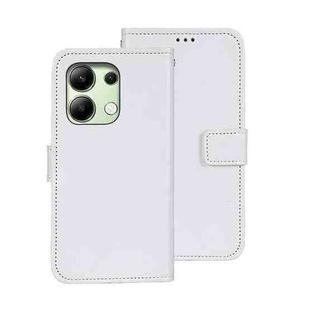 For Xiaomi Redmi Note 13 4G Global idewei Crazy Horse Texture Leather Phone Case(White)