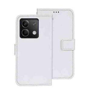 For Xiaomi Redmi Note 13 5G idewei Crazy Horse Texture Leather Phone Case(White)