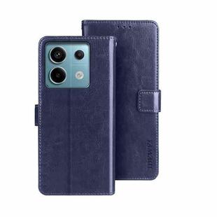 For Xiaomi Redmi Note 13 Pro 5G idewei Crazy Horse Texture Leather Phone Case(Blue)