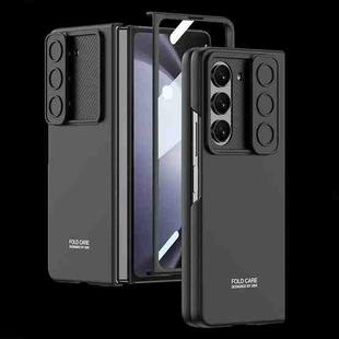 For Samsung Galaxy Z Fold5 GKK Integrated Ultra-thin Sliding Camshield Flip Phone Case(Black)