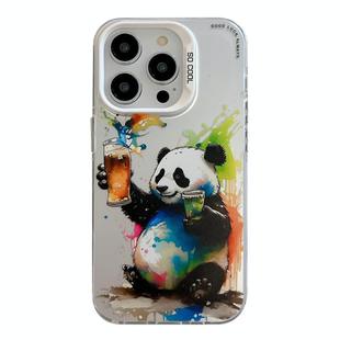 For iPhone 12 Pro Animal Pattern Oil Painting Series PC + TPU Phone Case(Panda)