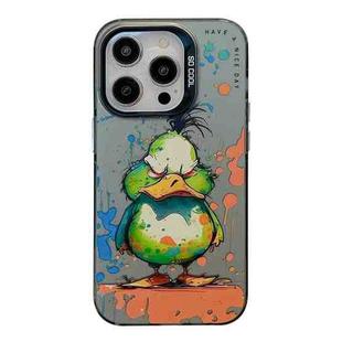 For iPhone 12 Pro Max Animal Pattern Oil Painting Series PC + TPU Phone Case(Wrath Duck)