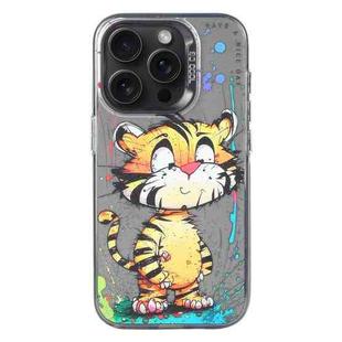 For iPhone 14 Pro Max Animal Pattern Oil Painting Series PC + TPU Phone Case(Colorful Tiger)