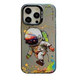 For iPhone 14 Pro Max Animal Pattern Oil Painting Series PC + TPU Phone Case(Astronaut)