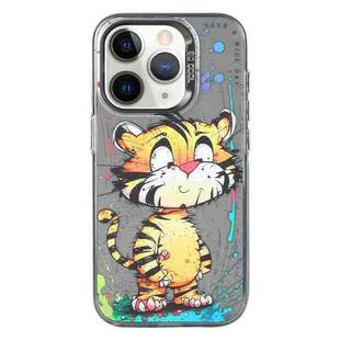 For iPhone 11 Pro Max Animal Pattern Oil Painting Series PC + TPU Phone Case(Colorful Tiger)