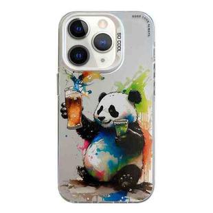 For iPhone 11 Pro Max Animal Pattern Oil Painting Series PC + TPU Phone Case(Panda)