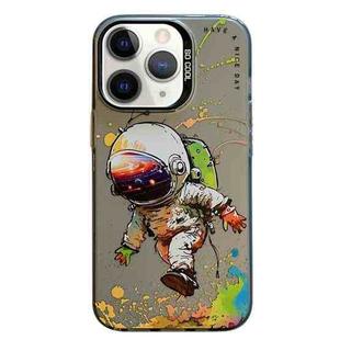 For iPhone 11 Pro Max Animal Pattern Oil Painting Series PC + TPU Phone Case(Astronaut)