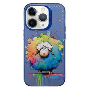 For iPhone 11 Pro Max Animal Pattern Oil Painting Series PC + TPU Phone Case(Sheep)