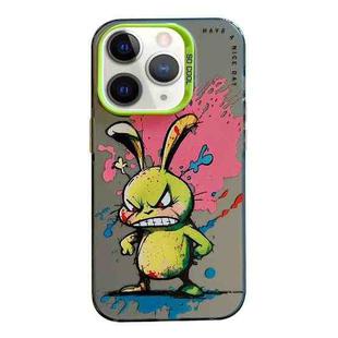 For iPhone 11 Pro Max Animal Pattern Oil Painting Series PC + TPU Phone Case(Rabbit)