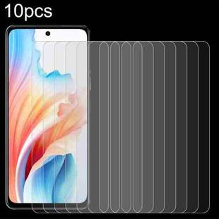 For OPPO A1s 5G 10pcs 0.26mm 9H 2.5D Tempered Glass Film