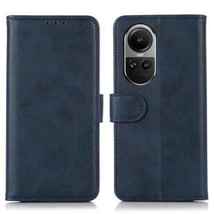 For OPPO Reno10 / Reno10 Pro Global Cow Texture Flip Leather Phone Case(Blue)