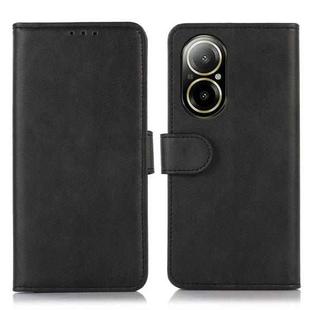 For Realme C67 4G Cow Texture Flip Leather Phone Case(Black)