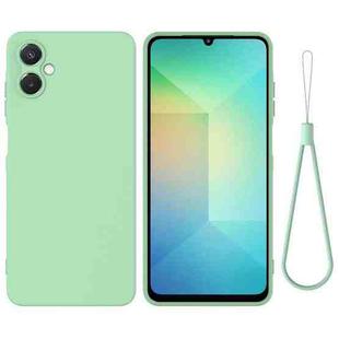 For Samsung Galaxy A06 5G Pure Color Liquid Silicone Shockproof Phone Case(Green)