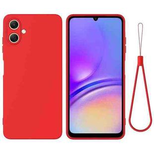 For Samsung Galaxy A07 4G Solid Color Liquid Silicone Dropproof Full Coverage Phone Case(Red)