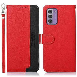 For Nokia G42 KHAZNEH Litchi Texture Leather RFID Phone Case(Red)