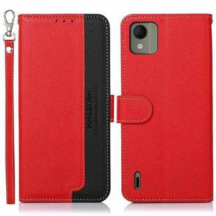 For Nokia C110 KHAZNEH Litchi Texture Leather RFID Phone Case(Red)