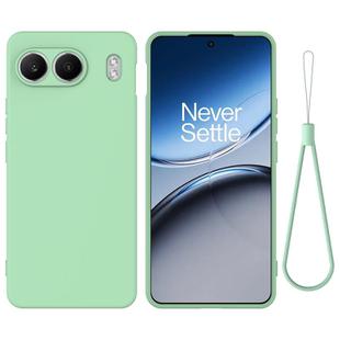 For OnePlus Nord 4 Pure Color Liquid Silicone Shockproof Phone Case(Green)