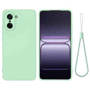 For OnePlus Nord CE5 / Ace 5 Racing Pure Color Liquid Silicone Shockproof Phone Case(Green)