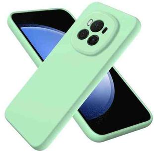 For Honor Magic6 Pure Color Liquid Silicone Shockproof Phone Case(Green)