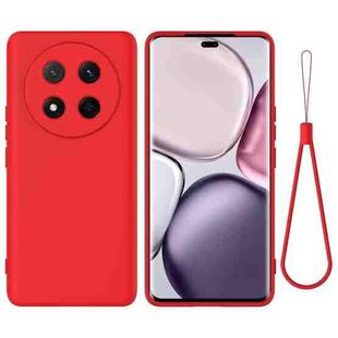 For Honor X9c Pure Color Liquid Silicone Shockproof Phone Case(Red)