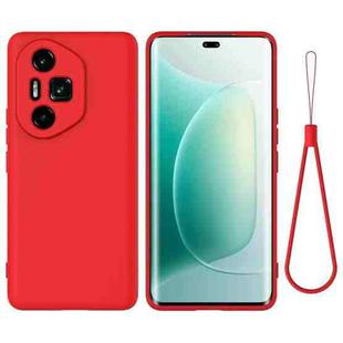 For Honor 300 Ultra / 300 Pro Pure Color Liquid Silicone Shockproof Phone Case(Red)