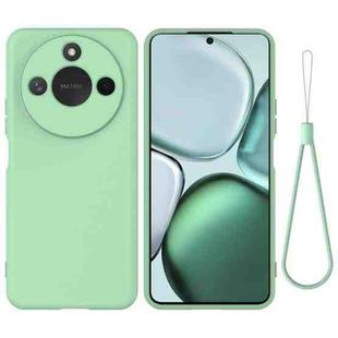For Honor X9c Smart / X60 Pure Color Liquid Silicone Shockproof Phone Case(Green)