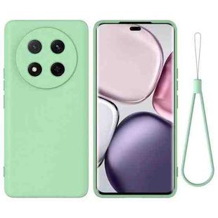 For Honor Magic7 Lite Pure Color Liquid Silicone Shockproof Phone Case(Green)