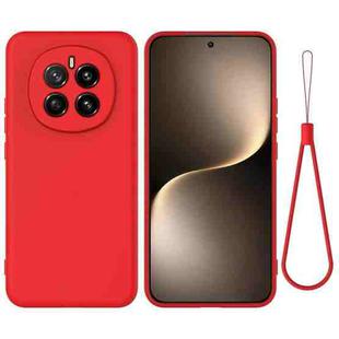 For Honor Magic7 Pure Color Liquid Silicone Shockproof Phone Case(Red)