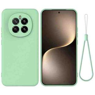 For Honor Magic7 Pure Color Liquid Silicone Shockproof Phone Case(Green)