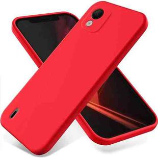 For Nokia C110 Pure Color Liquid Silicone Shockproof Phone Case(Red)