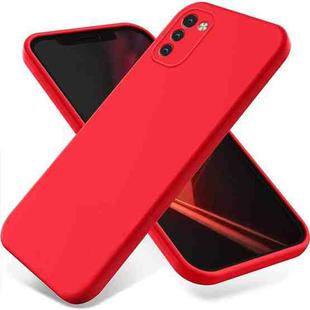 For Nokia G11 / G21 Pure Color Liquid Silicone Shockproof Phone Case(Red)