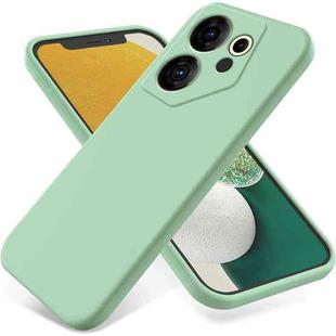For Tecno Camon 20 Premier Pure Color Liquid Silicone Shockproof Phone Case(Green)