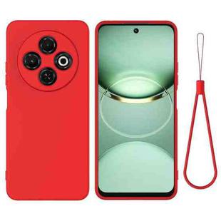 For Tecno Spark 30C 4G Pure Color Liquid Silicone Shockproof Phone Case(Red)