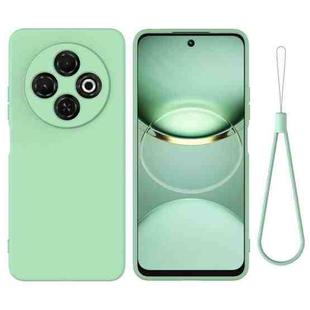 For Tecno Spark 30C 4G Pure Color Liquid Silicone Shockproof Phone Case(Green)