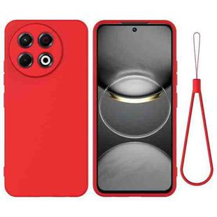 For Tecno Spark 30 Pro 4G Pure Color Liquid Silicone Shockproof Phone Case(Red)