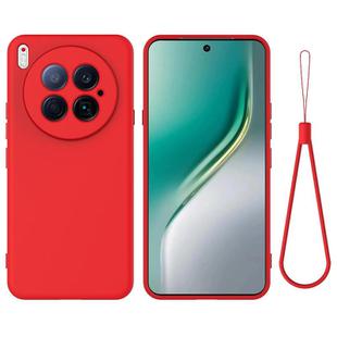 For Tecno Camon 40 Premier 5G Solid Color Liquid Silicone Dropproof Full Coverage Phone Case(Red)