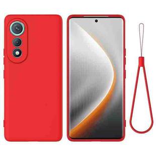 For Tecno Pova Curve 5G Solid Color Liquid Silicone Dropproof Full Coverage Phone Case(Red)