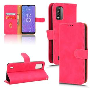 For Nokia C210 Skin Feel Magnetic Flip Leather Phone Case(Rose Red)