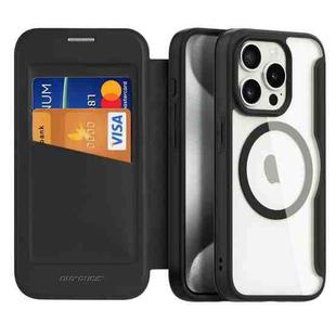For iPhone 15 Pro DUX DUCIS Skin X Pro Series Magsafe PC + TPU Phone Leather Case(Black)
